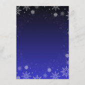 Kerstvakantie 4,5" x 6,25" Bruiloft Menu (Achterkant)