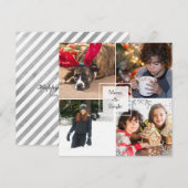 Kerstvakantie 4 Foto Groet Aangepaste Kaart (Voorkant / Achterkant)