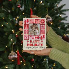 Kerstvakantie aanpassen foto kerstkaart briefkaart