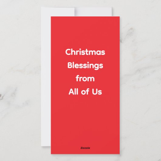 Kerstvakantie Abstracte Engel Kaart (Achterkant)