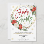 Kerstvakantie Adoptie Viering Uitnodiging (Voorkant)