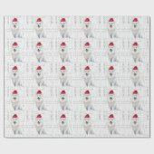 Kerstvakantie Amerikaans Eskimo Hondenliefhebber Cadeaupapier (Vlak)