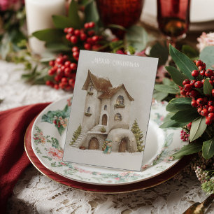 Kerstvakantie Ansichtkaart Briefkaart