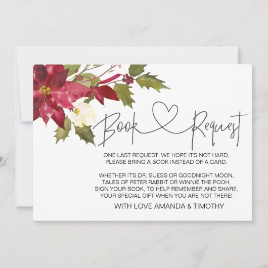 Kerstvakantie Baby shower Boek aanvragen Kaarten (Voorkant)