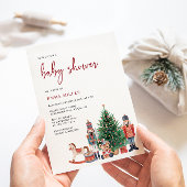 Kerstvakantie Baby Shower Kaart