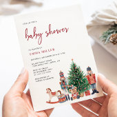 Kerstvakantie Baby Shower Kaart