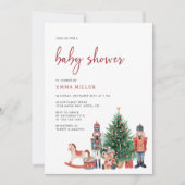 Kerstvakantie Baby Shower Kaart (Voorkant)