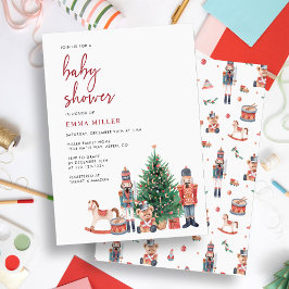 Kerstvakantie Baby Shower Uitnodiging