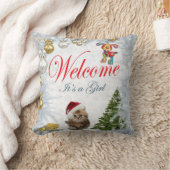 Kerstvakantie Baby van de Maand Kussen (Deken)