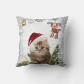 Kerstvakantie Baby van de Maand Kussen (Achterkant)