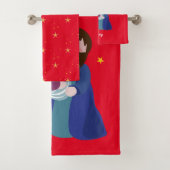 kerstvakantie bad handdoek (Insitu)