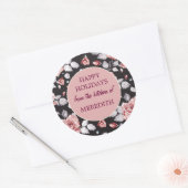 Kerstvakantie bakken uit de keuken van ronde sticker (Envelop)