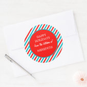 Kerstvakantie bakken uit de keuken van ronde sticker (Envelop)