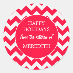 Kerstvakantie bakken uit de keuken van ronde sticker