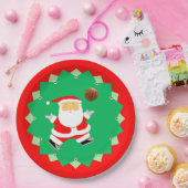 Kerstvakantie basketbal papieren bordje (Feest)