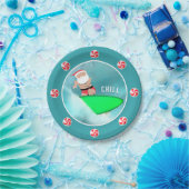 Kerstvakantie Beach Party Papieren Bordje (Feest)