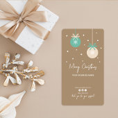 Kerstvakantie Bedankdoos Sluitzegelsticker Etiket