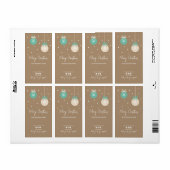 Kerstvakantie Bedankdoos Sluitzegelsticker Etiket (Full Sheet)