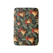 Kerstvakantie Belletjes Patroon, Badmat (Voorkant Verticaal)