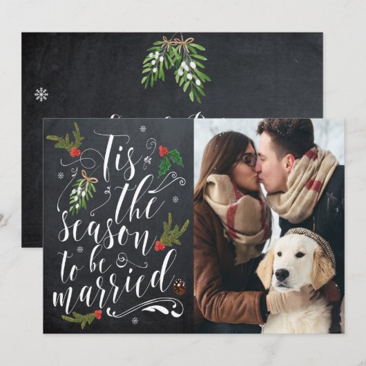 kerstvakantie Bewaar de datumkaart Kaart (Voorkant / Achterkant)