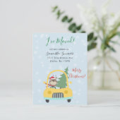 Kerstvakantie Bewegende aankondiging Ik ben verhui (Staand voorkant)