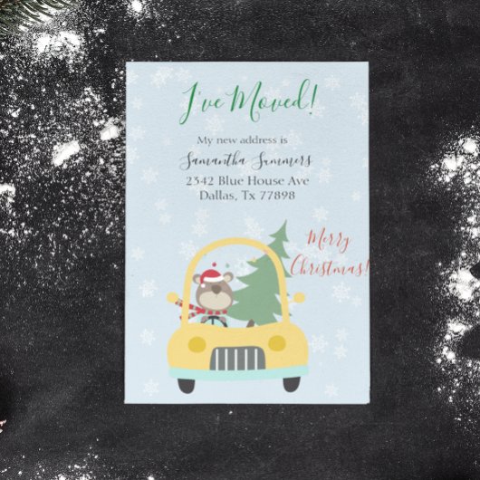 Kerstvakantie Bewegende aankondiging Ik ben verhui