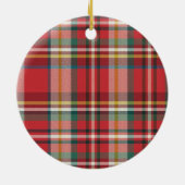 Kerstvakantie Bewegende aankondiging Keramisch Ornament (Achterkant)