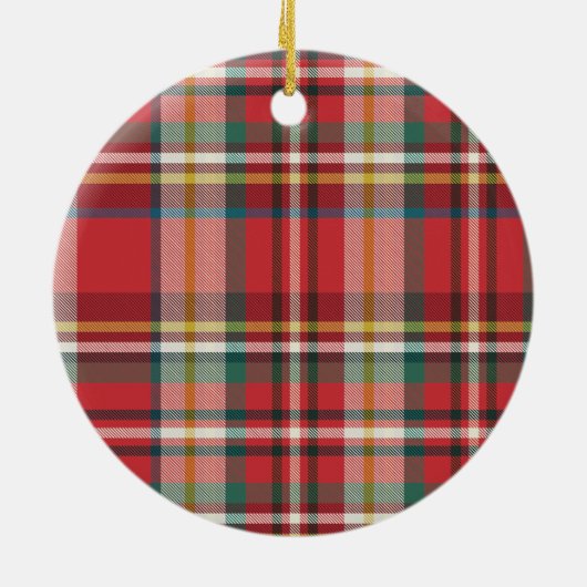 Kerstvakantie Bewegende aankondiging Keramisch Ornament (Achterkant)