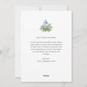 Kerstvakantie bewegende aankondigingskaart feestdagenkaart (Achterkant)