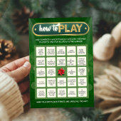 Kerstvakantie Bingo Spelkaart Kaart
