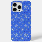 kerstvakantie blauw patroon Case-Mate iPhone case (Achterkant)