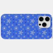 kerstvakantie blauw patroon Case-Mate iPhone case (Achterkant (horizontaal))