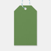 Kerstvakantie Blauwe Krans,Confetti,Groen Cadeaulabel (Achterkant)