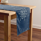 Kerstvakantie blauwe sneeuwvlok winter Kerstmis Medium Tafelloper (Voorbeeld)