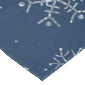 Kerstvakantie blauwe sneeuwvlok winter Kerstmis Tafelkleed (Gekanteld)