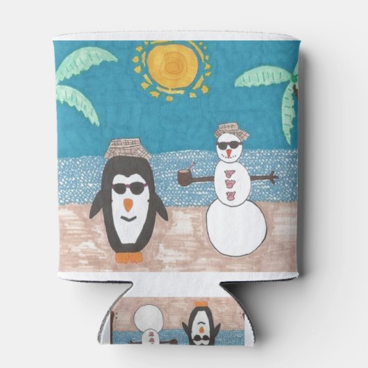 kerstvakantie blikjeskoeler (Achterkant)