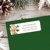 Kerstvakantie Bloemenadres Etiket