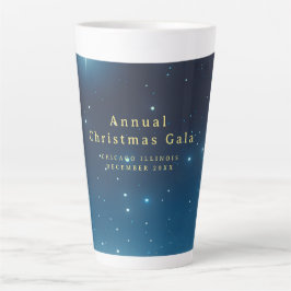 Kerstvakantie Blue Latte Mok