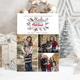 Kerstvakantie | Botanisch | Fotokaart Feestdagenkaart