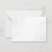 Kerstvakantie Botanisch Modern Vakantiefeest Notitiekaartje (Achterkant)