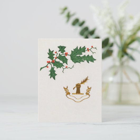 kerstvakantie briefkaart (Staand voorkant)