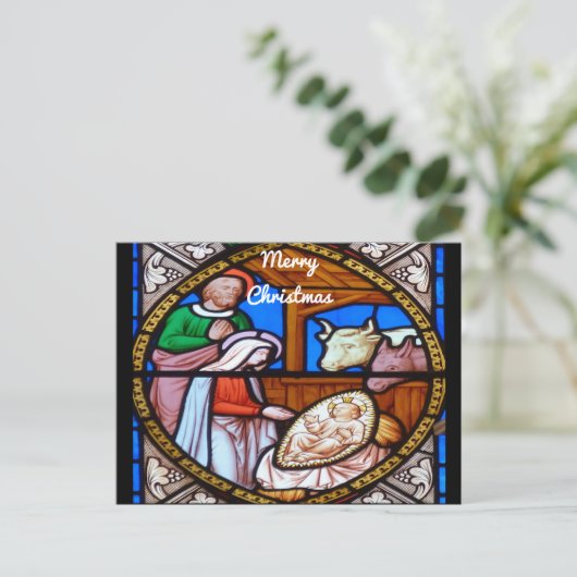 kerstvakantie briefkaart (Staand voorkant)