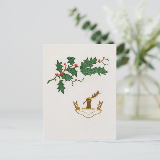 kerstvakantie briefkaart (Staand voorkant)