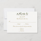 Kerstvakantie bruiloft 3 Entree RSVP reactie (Voorkant)