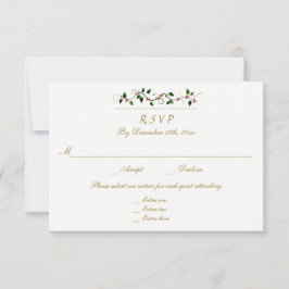 Kerstvakantie bruiloft 3 Entree RSVP reactie