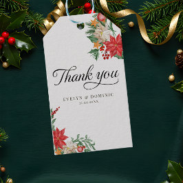 Kerstvakantie bruiloft budget Dank u wel Cadeaulabel