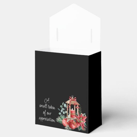 Kerstvakantie bruiloft gunst box bedankdoosjes (Geopend)