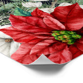 Kerstvakantie bruiloft zitgrafiek poster (Hoek)