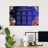 Kerstvakantie bruiloft zitgrafiek poster (Thuiskantoor)