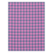 Kerstvakantie Buffalo Plain Roze Blauw Patroon Tafelkleed (Voorkant)